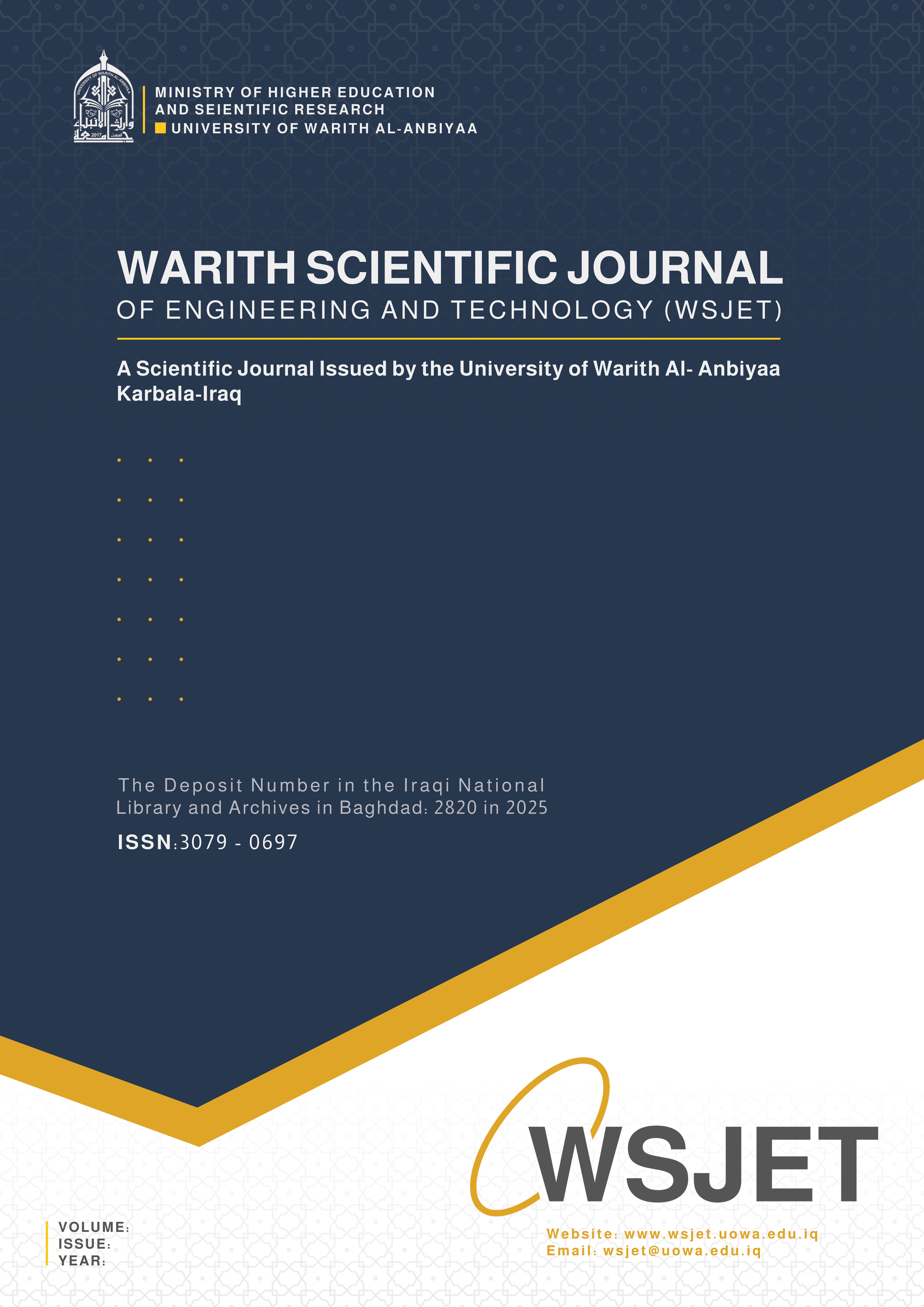 Warith Scientific Journal of Engineering and Technology